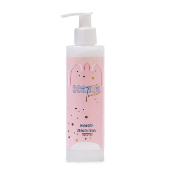 SHIMMER BODY LOTION SCANDAL TOUCH ‘’STRONG HEARTBEAT” με λάμψη και άρωμα βανίλια & κανέλα