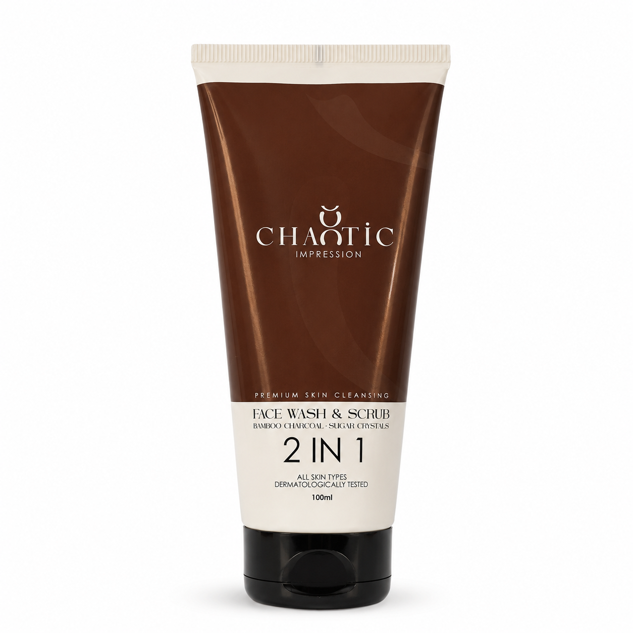 Face Wash & Scrub – Καθαρισμός & Απολέπιση με Bamboo Charcoal & Ζάχαρη, 100ml
